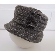 J.Jill Grey Tweed Wool Blend Bucket Hat Mujer&apos;s Size S/M   eb-23829161